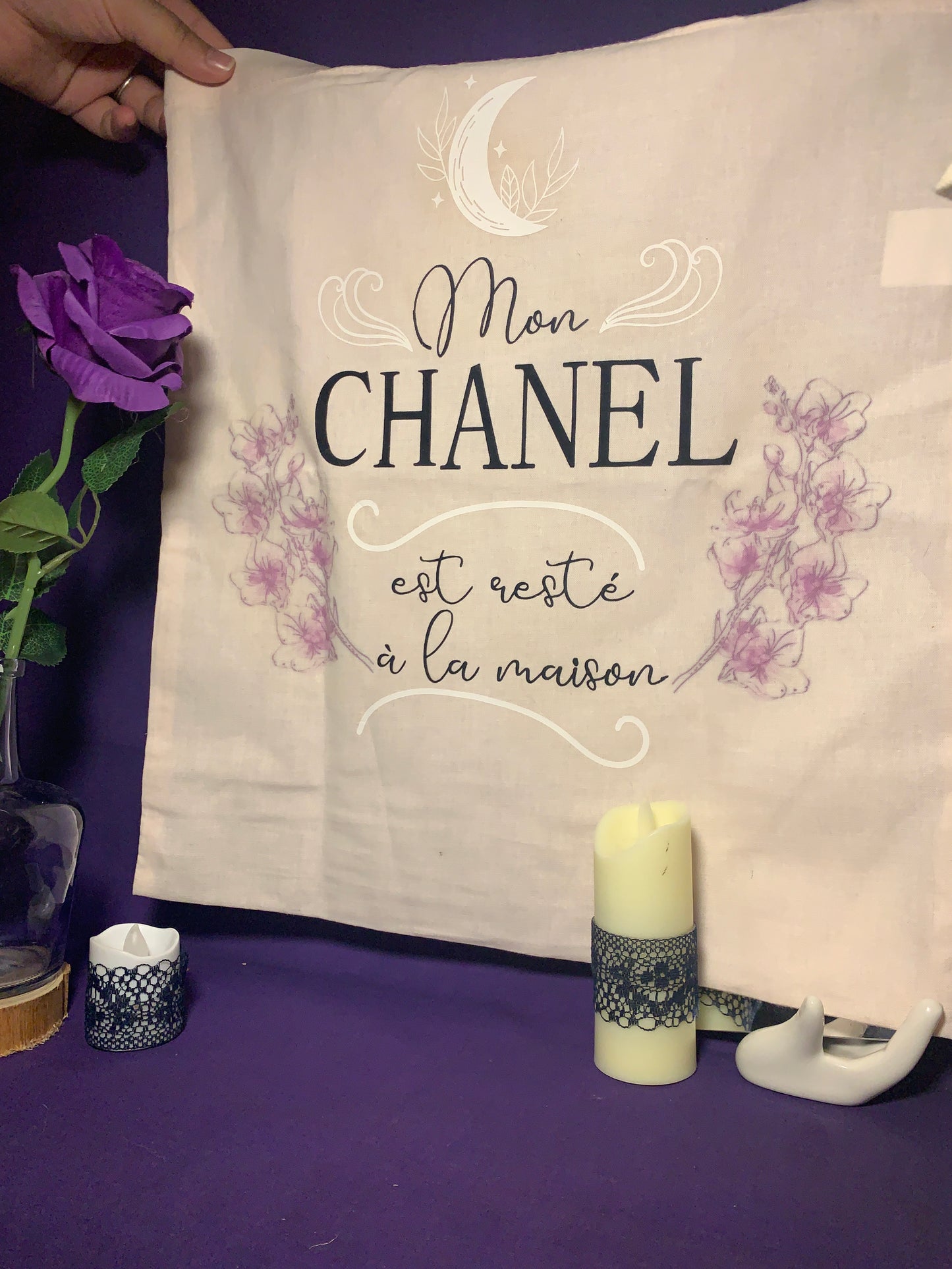 Tote Bag en coton " Mon sac CHANEL"