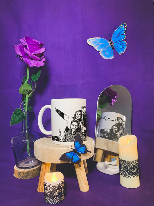 Mug Blanc - Votre photo en dessin