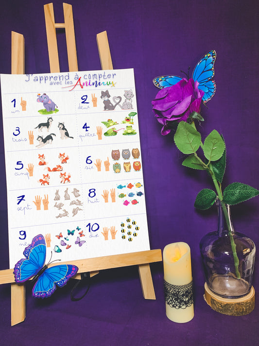 Apprends à compter les animaux